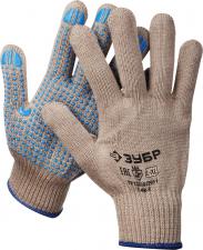Перчатки трикотажные утепленные с защитой от скольжения ЗУБР ПРОФЕССИОНАЛ 11463-XL