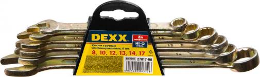 Набор ключей гаечных комбинированных DEXX 27017-H6