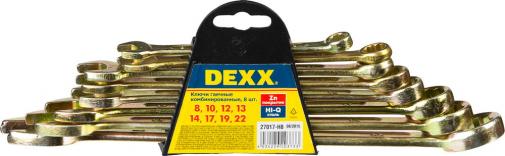 Набор ключей гаечных комбинированных DEXX 27017-H8