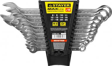 Набор ключей гаечных комбинированных STAYER MASTER 27085-H12