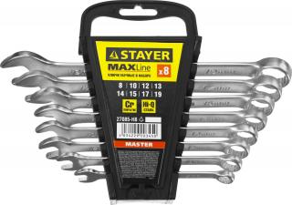 Набор ключей гаечных комбинированных STAYER MASTER 27085-H8