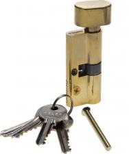 Цилиндровый механизм тип ключ-завертка английский тип ключа (5 шт.) длина 70мм Цвет - латунь. ЗУБР МАСТЕР 52103-70-1