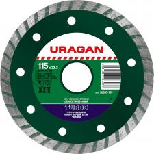 Круг отрезной алмазный для УШМ URAGAN 36693-115
