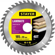 Пильный диск по ламинату STAYER MASTER 3684-185-30-40